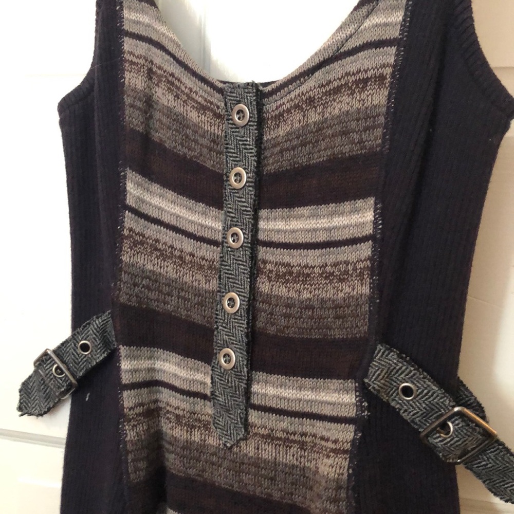 Free People knit jumper dress- skater style skirt.